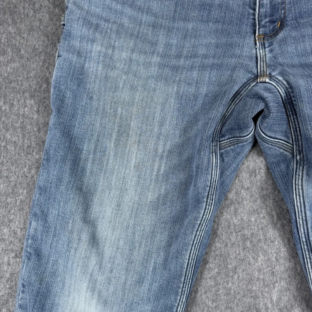 Duluth Jeans Mens 36x30 Blue Ballroom Double Flex Flannel Lined Denim Pants Work